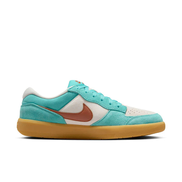 Nike SB Force 58 Skateboarding Shoes - Green Frost/Dark Russet - Men's Casual Sneakers for Streetwear & Skateboarding