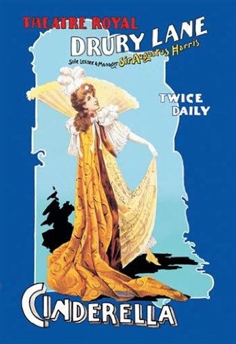 Cinderella at The Theatre Royal Drury Lane Peel & Stick Wall Decal - 24x36 Inch Removable Wall Sticker for Kids Room, Nursery, Playroom Decor - Easy to Apply & Remove