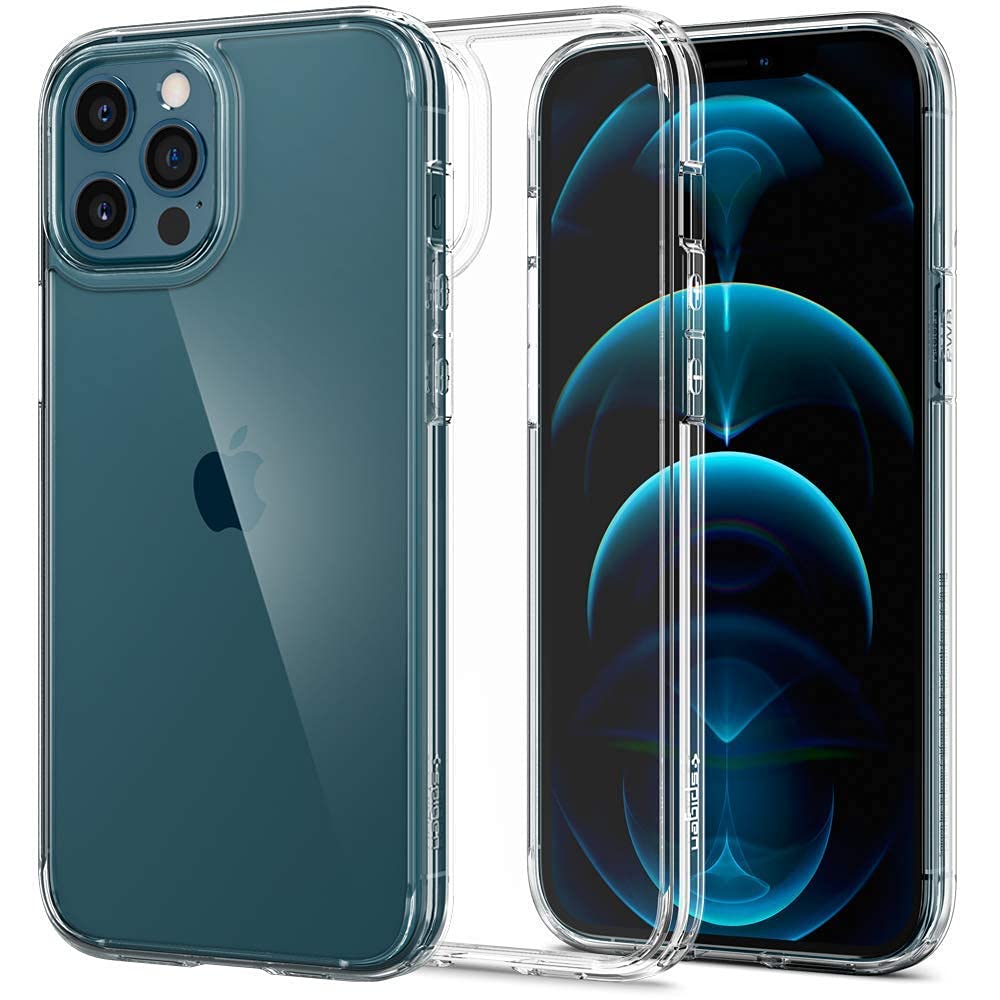 Spigen Gearlock Stem Bike Mount with Universal Adapter - Compatible with iPhone 12 Pro Max Ultra Hybrid Case (Crystal Clear) - Secure Phone Holder for Cycling, Commuting & Outdoor Adventures