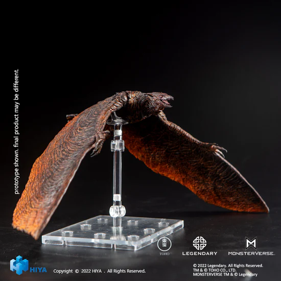 HIYA 5-inch Godzilla King of the Monsters Rodan Action Figure - Exquisite Basic Series Reissue Collectible Toy for Display & Gifts