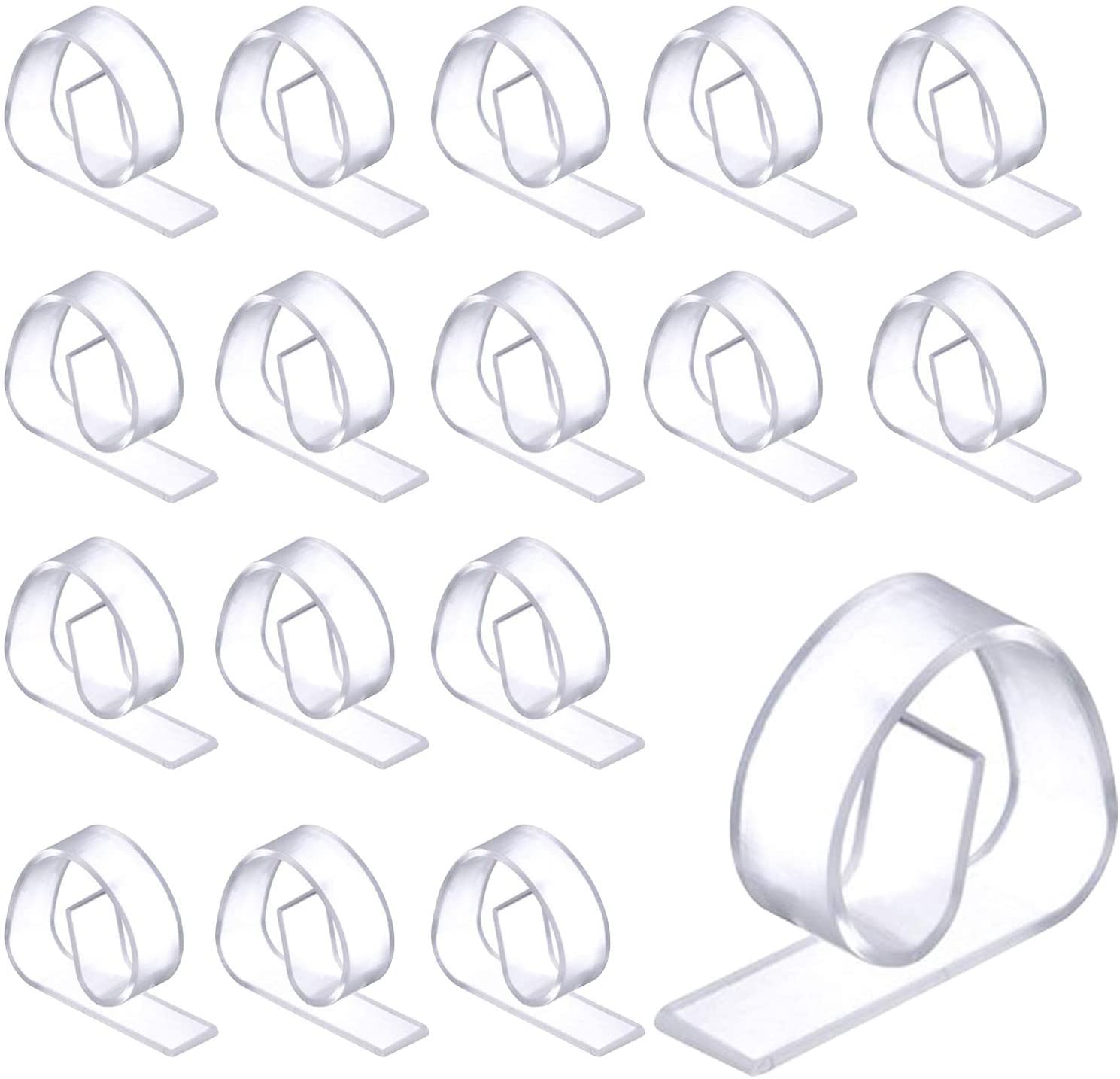 Clear Plastic Tablecloth Clips - 24 Pack Heavy Duty Table Cover Clamps for Picnic, Kitchen, Restaurant & Outdoor Dining - Secure Tablecloth Holders for Windy Days and Party Decorations