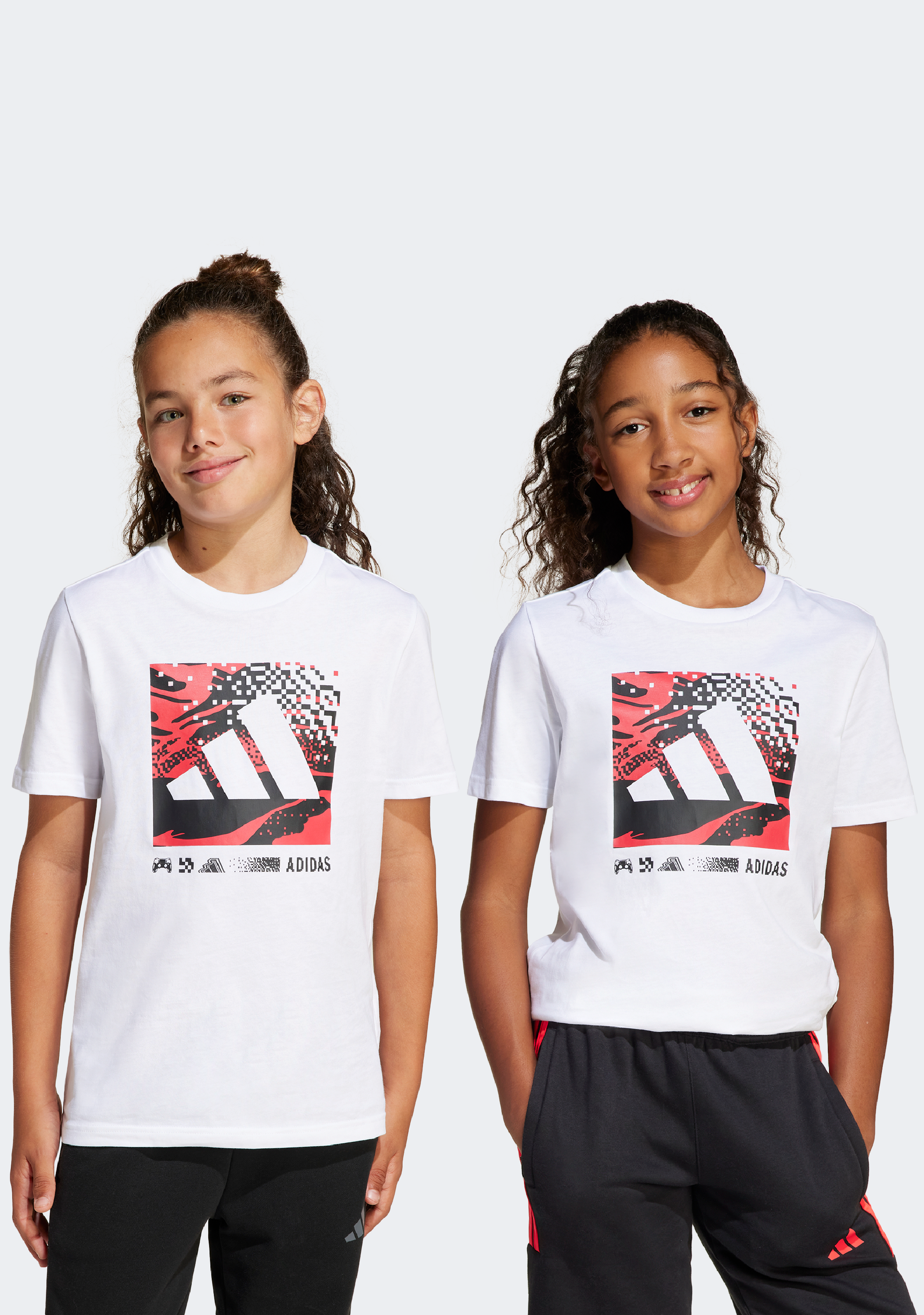 Adidas Kids' Camouflage Logo T-Shirt - Comfortable Cotton Tee for Boys & Girls - Perfect for School, Play & Everyday Wear