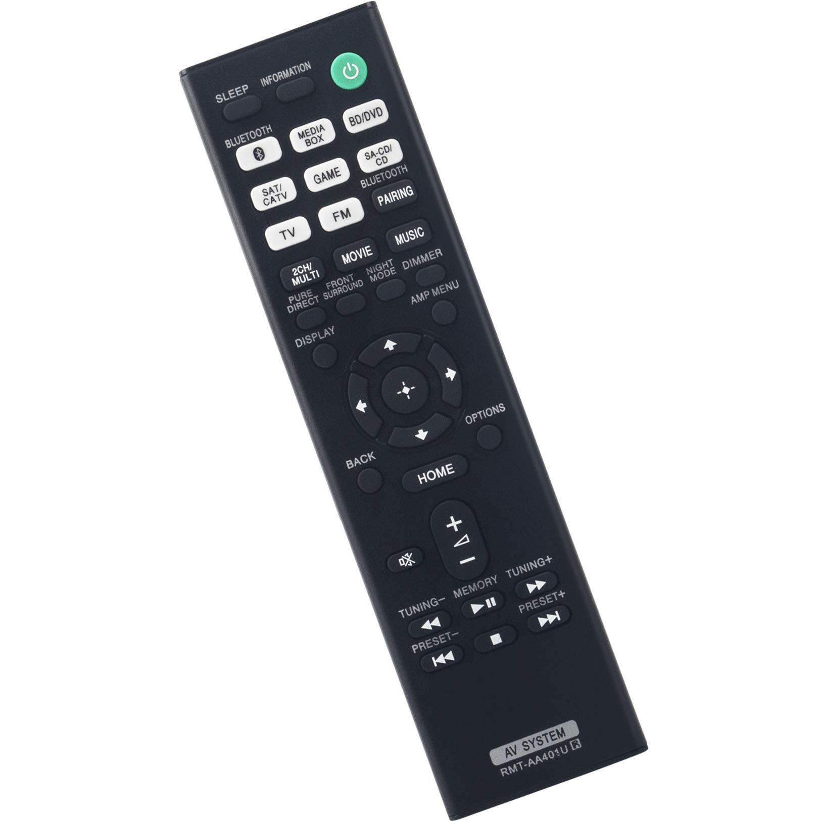 Original Remote Control Replacement for Sony STR-DH190/STR-DH590/STR-DH790 AV Receiver - Universal Multi-Channel Audio System Remote - Perfect for Home Theater & Entertainment Setup