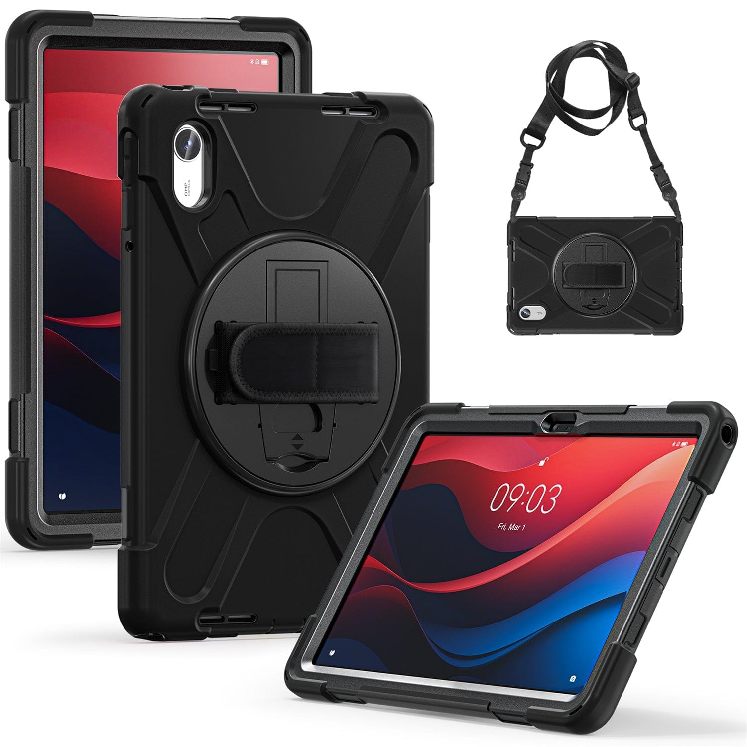 Lenovo Tab M11 Shoulder and Hand Strap Case - Durable Protective Cover with Adjustable Strap for Travel, Commuting & Outdoor Use