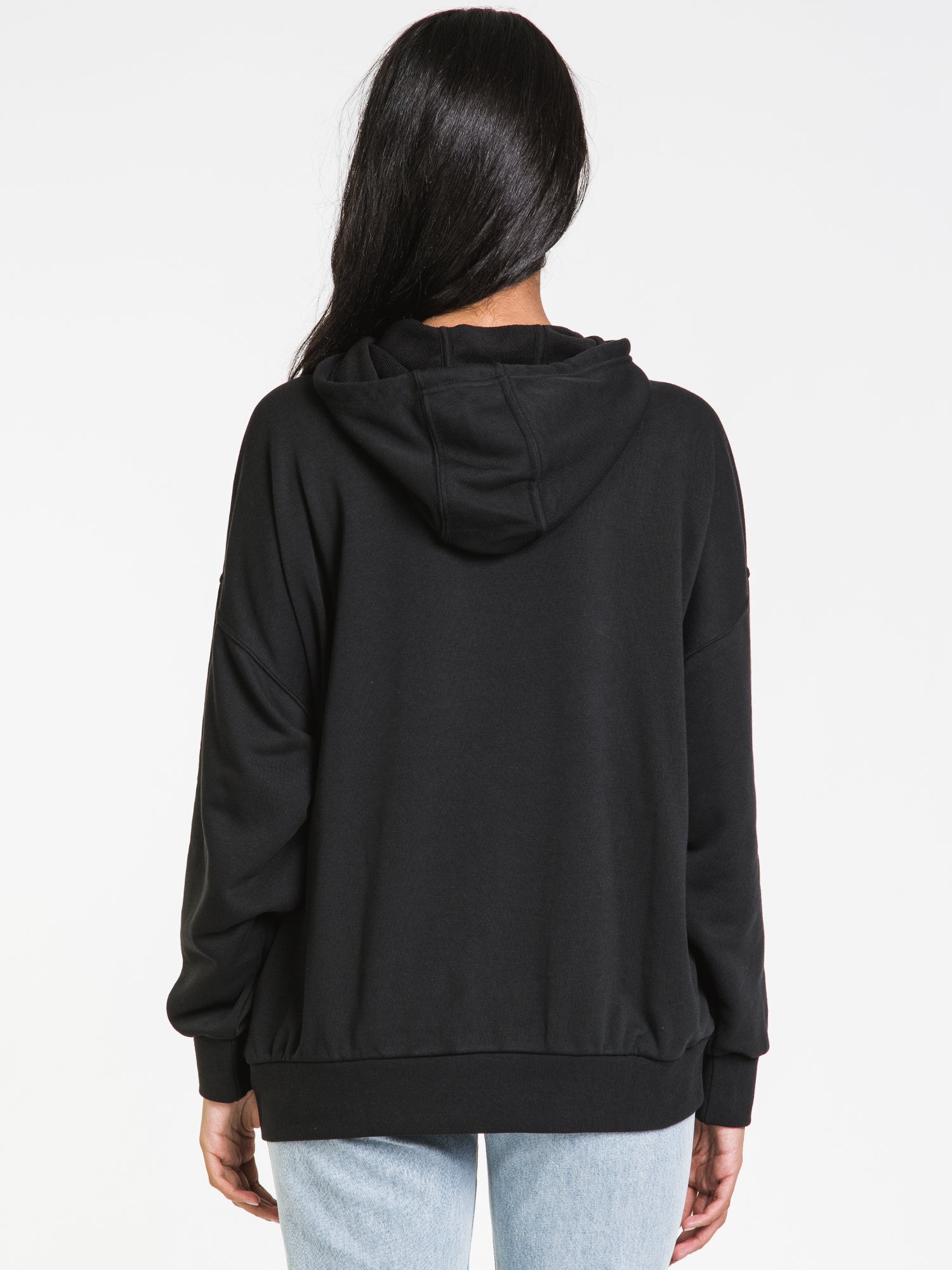 Adidas F/T Cropped Embroidered Logo Hoodie - Women's Fashion Pullover Sweatshirt for Casual Wear & Street Style | Clearance Sale