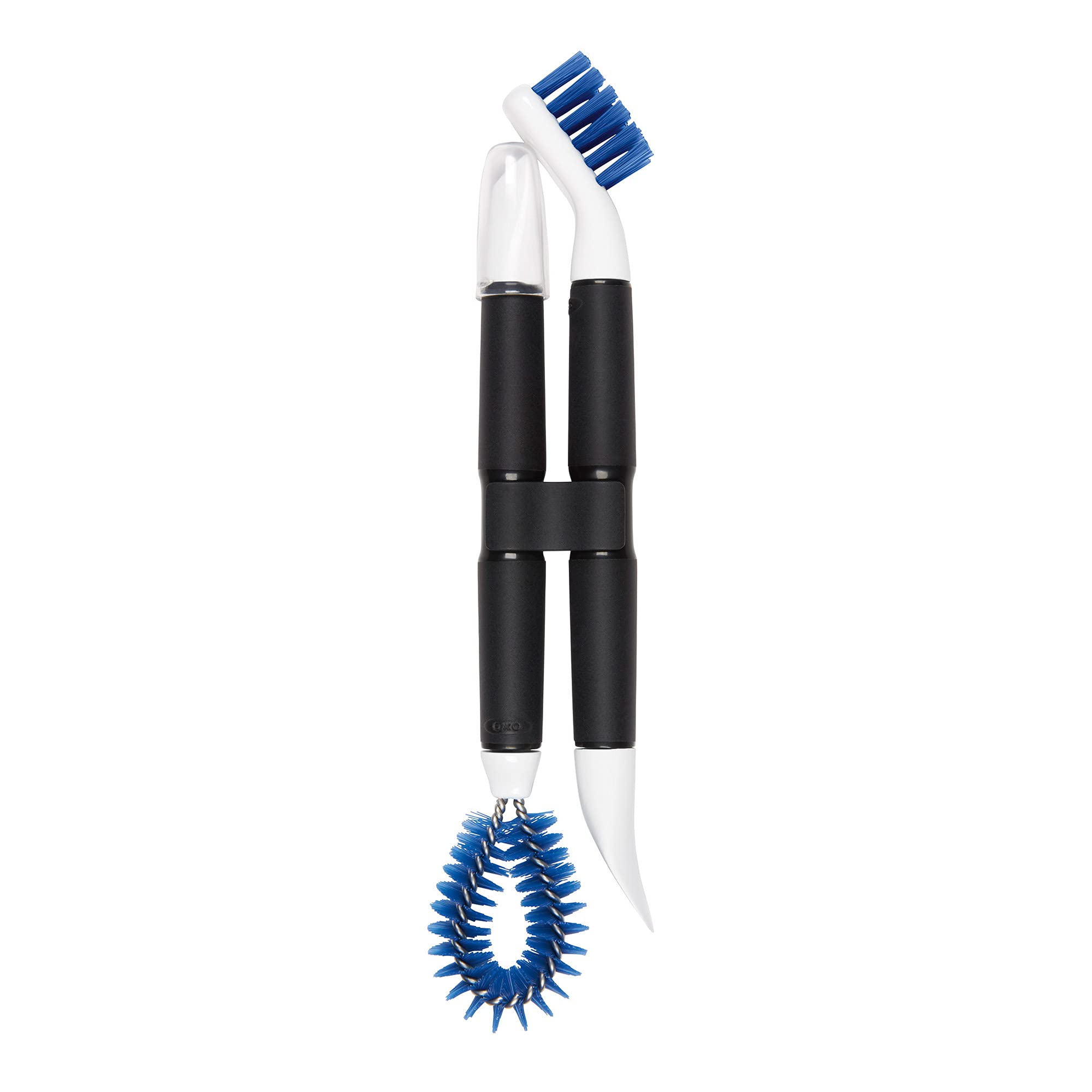 OXO Good Grips Kitchen Appliance Cleaning Set - White | Dishwasher Safe Brush & Sponge Kit for Stainless Steel, Oven, Microwave & Countertop Cleaning
