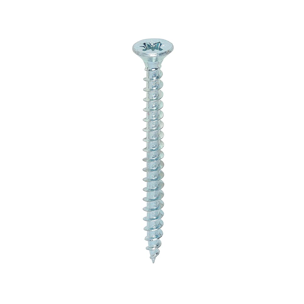 Timco 40045SOLOZ PZ2 CSK BZP Zinc Plated Woodscrews 4.0 x 45mm - Box of 200 - Ideal for Woodworking, Furniture Assembly & DIY Projects