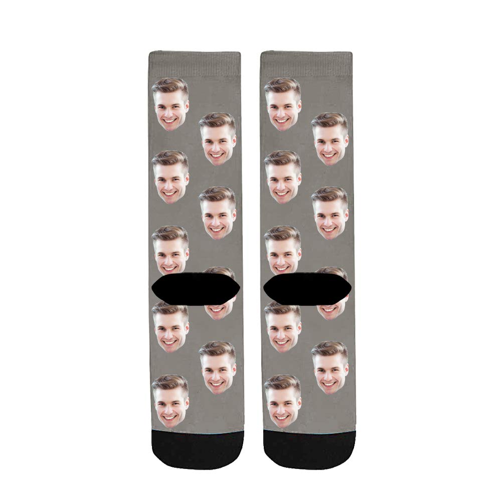 Custom Face Socks - Personalized Photo Crew Socks for Women & Men | Unique Gift Idea for Birthday, Anniversary & Couples