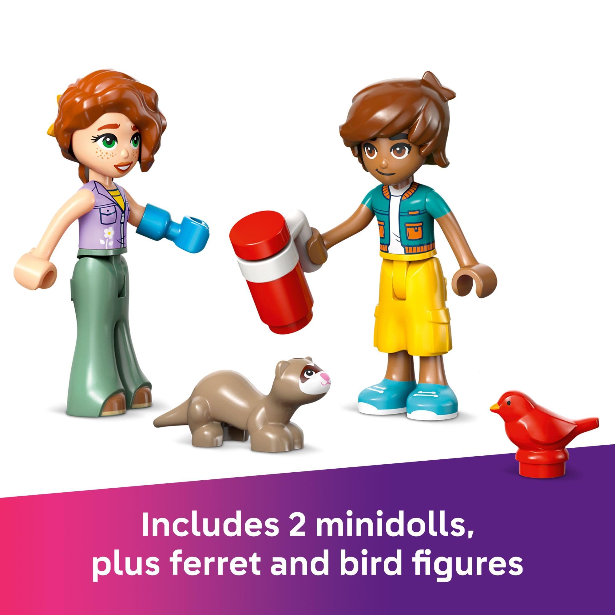 LEGO Friends Autumn’s Room Building Toy Set - Creative Pretend Play for Kids Ages 6+ (Girls & Boys) - Includes 2 Mini-Dolls, Bandit The Ferret & Bird Figure - Perfect Birthday Gift Idea - 42646 - Great for Imaginative Play, Room Decor & STEM Learning