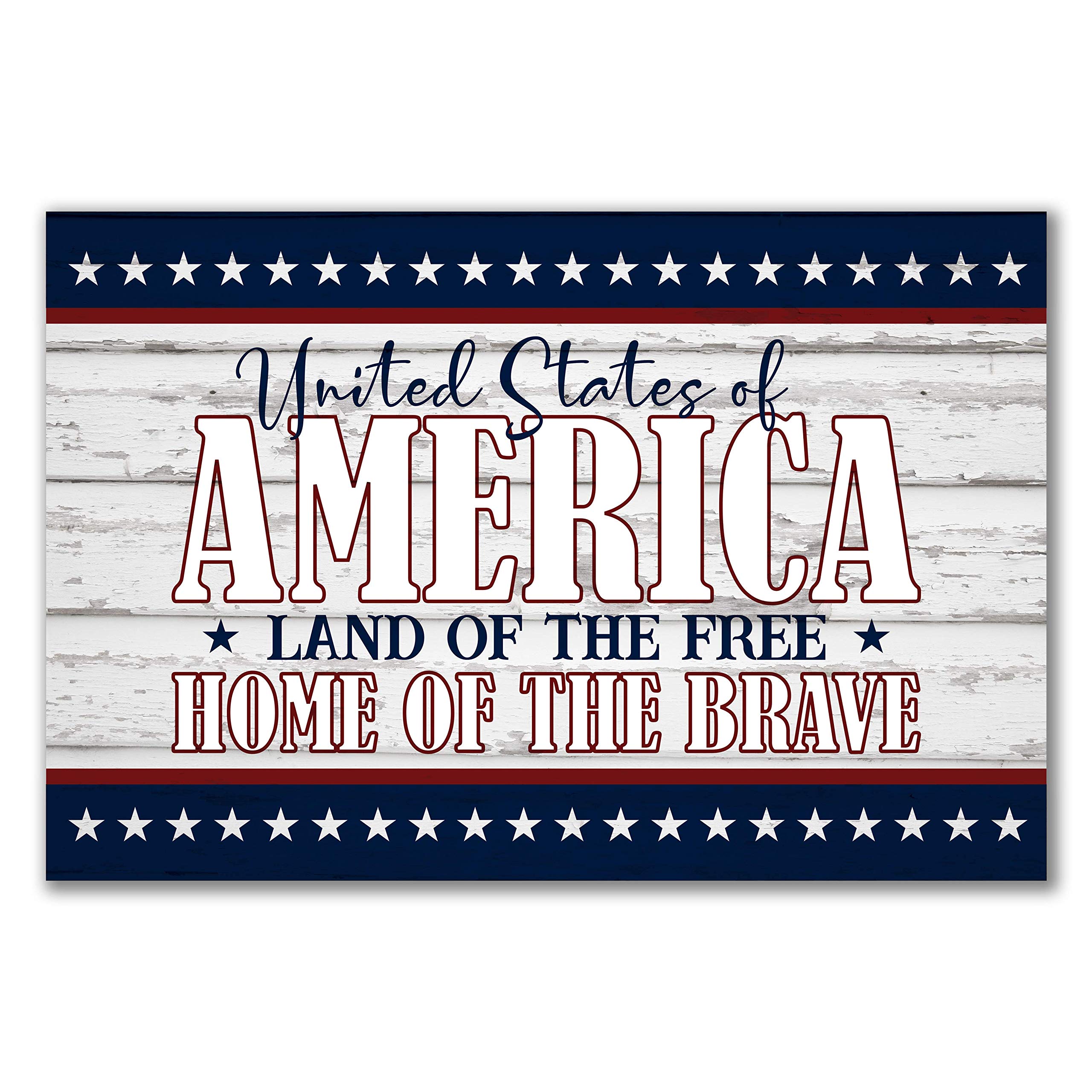 12x18 Rustic Wood Wall Sign - Farmhouse Home Decor for Living Room, Bedroom & Kitchen | USA Made
