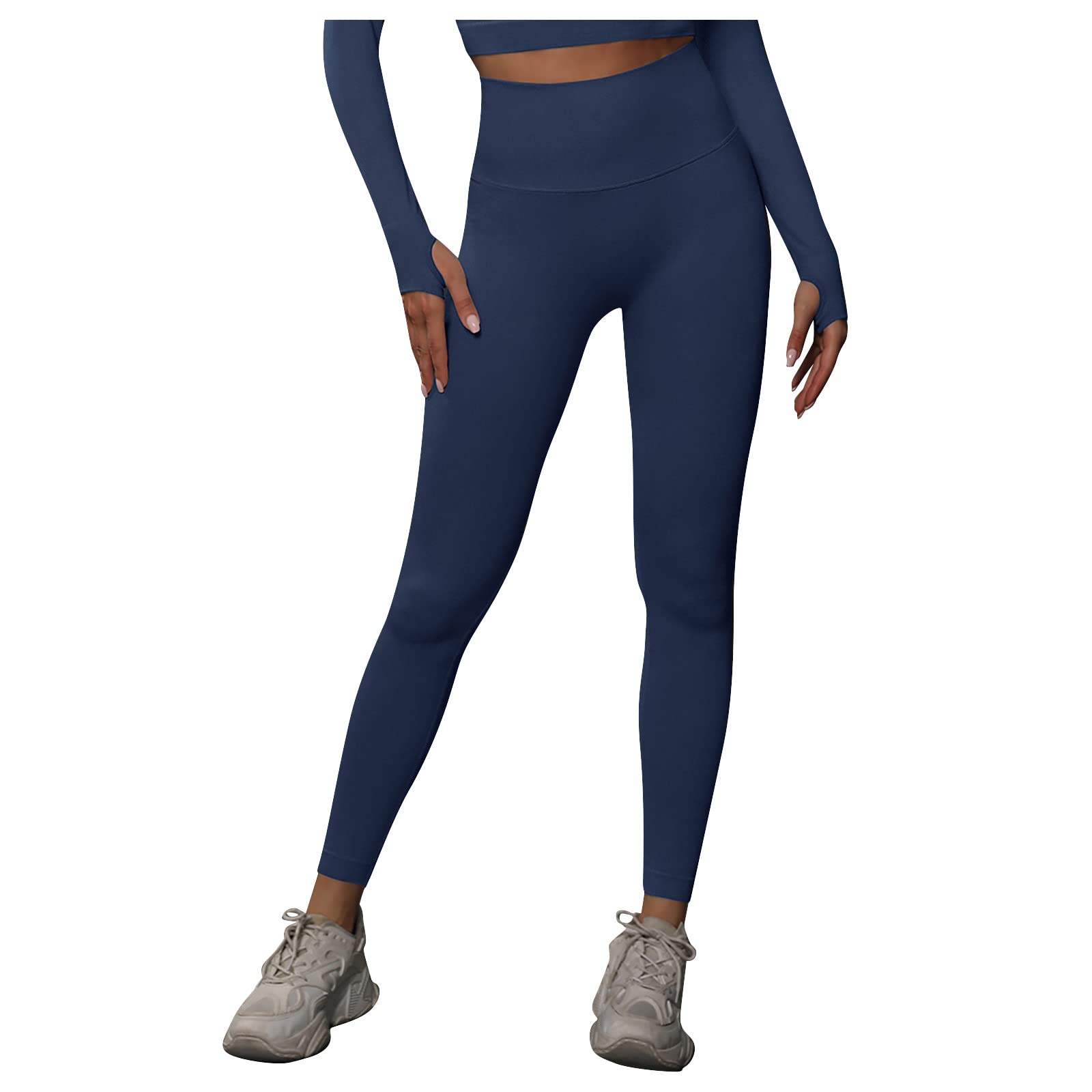 LIHUAK High Waist Seamless Yoga Pants for Women - Solid Color Workout Leggings, Running & Fitness Tights - Perfect for Yoga, Gym, Lounge & Daily Wear
