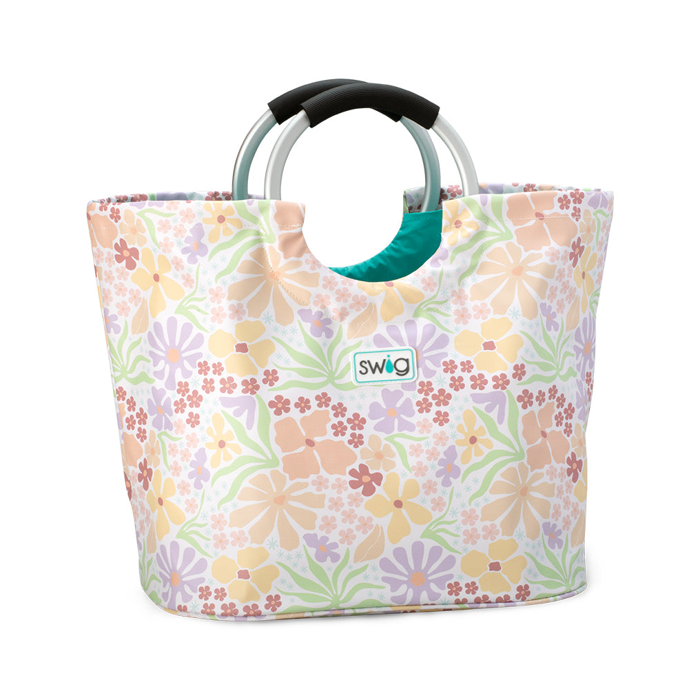 Fresh Cut Loopi Tote Bag - Stylish Reusable Shopping Bag for Groceries, Beach & Daily Use | Eco-Friendly Cotton Canvas Carryall