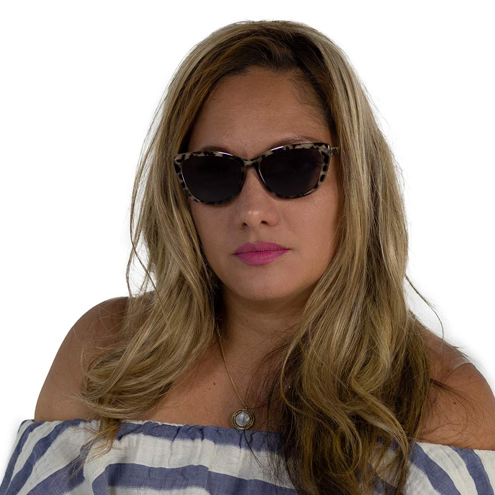 VITENZI Women's Tinted Reading Sunglasses with Built-In Full Readers - Stylish & Functional Eyewear for Reading Outdoors, Driving, and Sun Protection