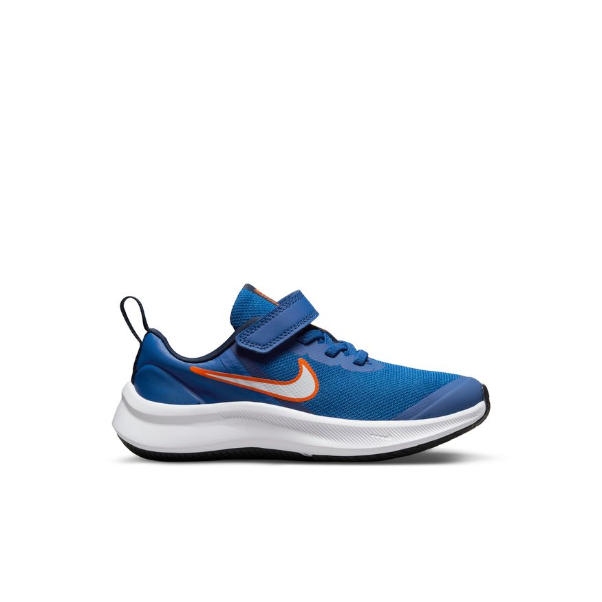 Nike Star Runner 3 A/C Kids' Sneakers - Game Royal/White/Midnight Navy - Lightweight Breathable Running Shoes for Boys & Girls - Perfect for School, Sports & Daily Wear