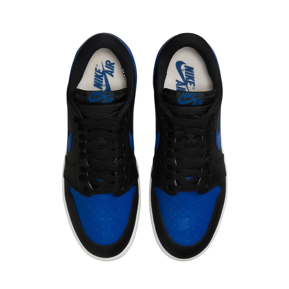 Air Jordan 1 Retro Low '85 Sneakers - Royal Black & Summit White Colorway - Men's Basketball Shoes for Casual Wear & Street Style
