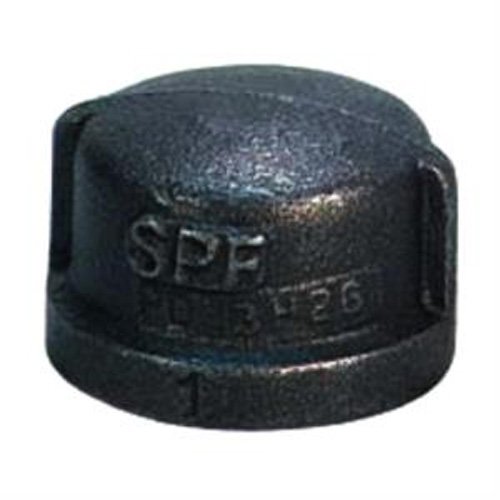 Anvil International 0818900532 1/2 Inch Black Malleable Iron Pipe Cap - Durable Plumbing Fitting for Water, Gas & HVAC Systems