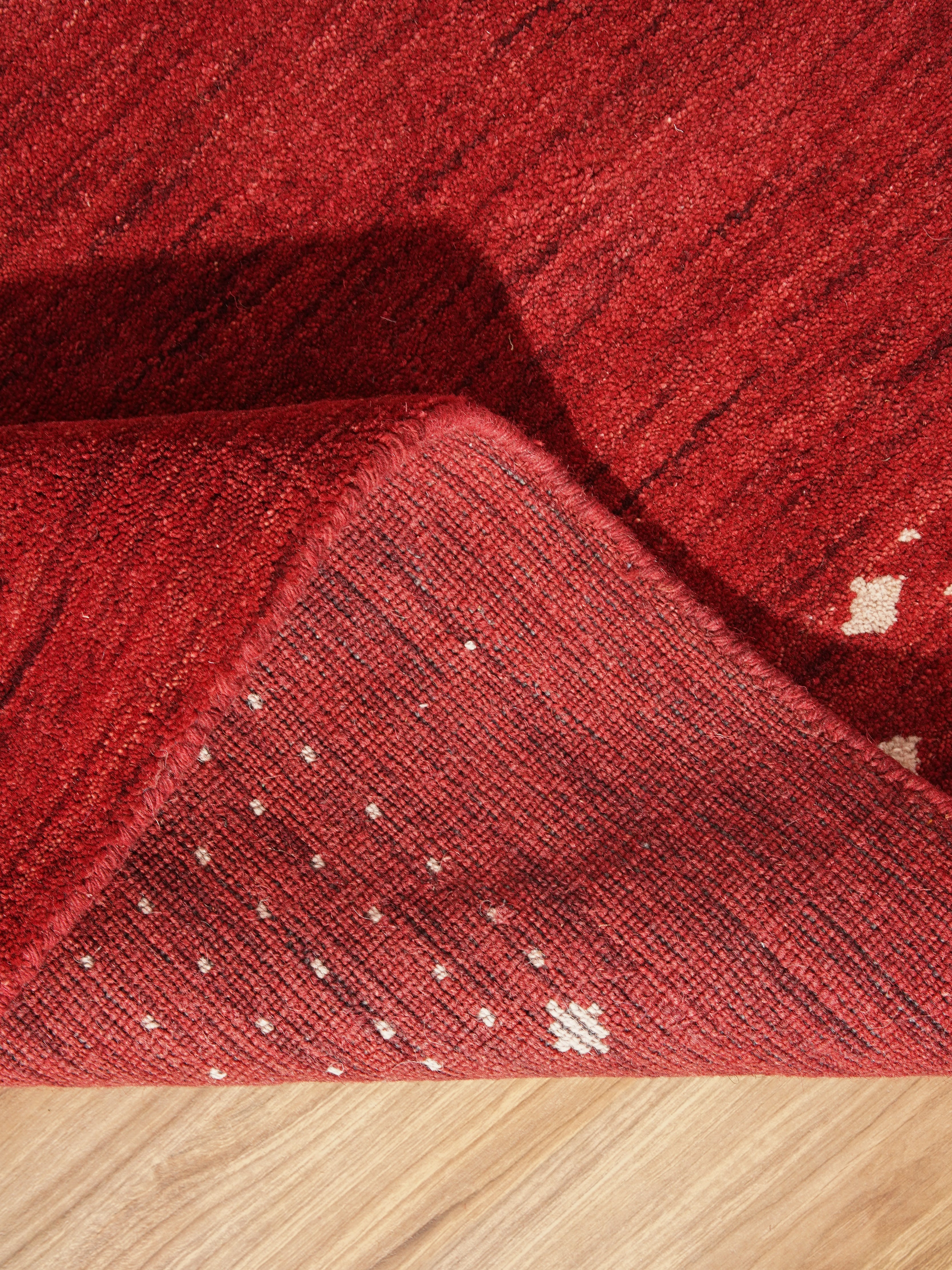 Hand Knotted Wool Rug - Premium Quality, Soft & Durable - Perfect for Living Room, Bedroom, or Office Decor