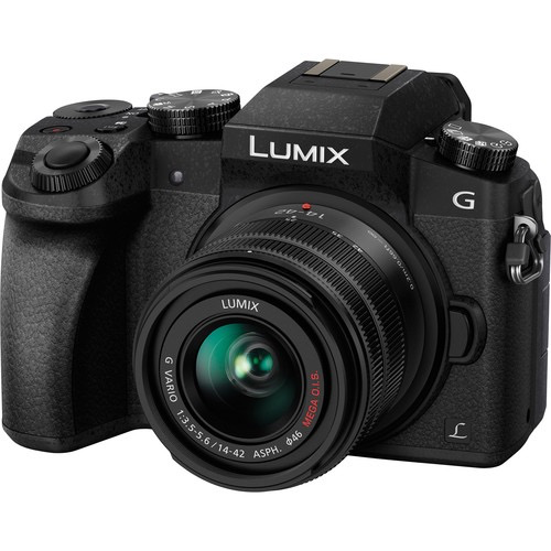 Panasonic Lumix DMC-G7 Mirrorless Digital Camera with 14-42mm & 45-150mm Lenses - 16MP Micro Four Thirds System, 4K Video, WiFi - Perfect for Vlogging, Travel Photography & Content Creation (Black)