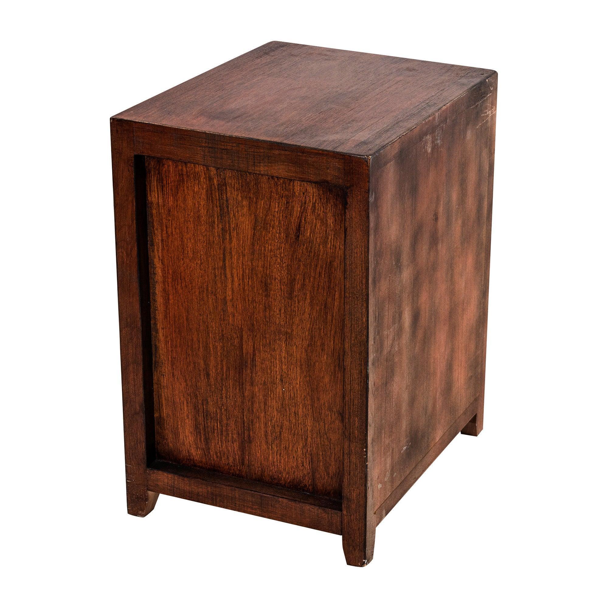 Modern Assembled Brown 2-Drawer Cabinet Nightstand with Storage - Perfect for Bedroom, Living Room & Office Furniture Organization