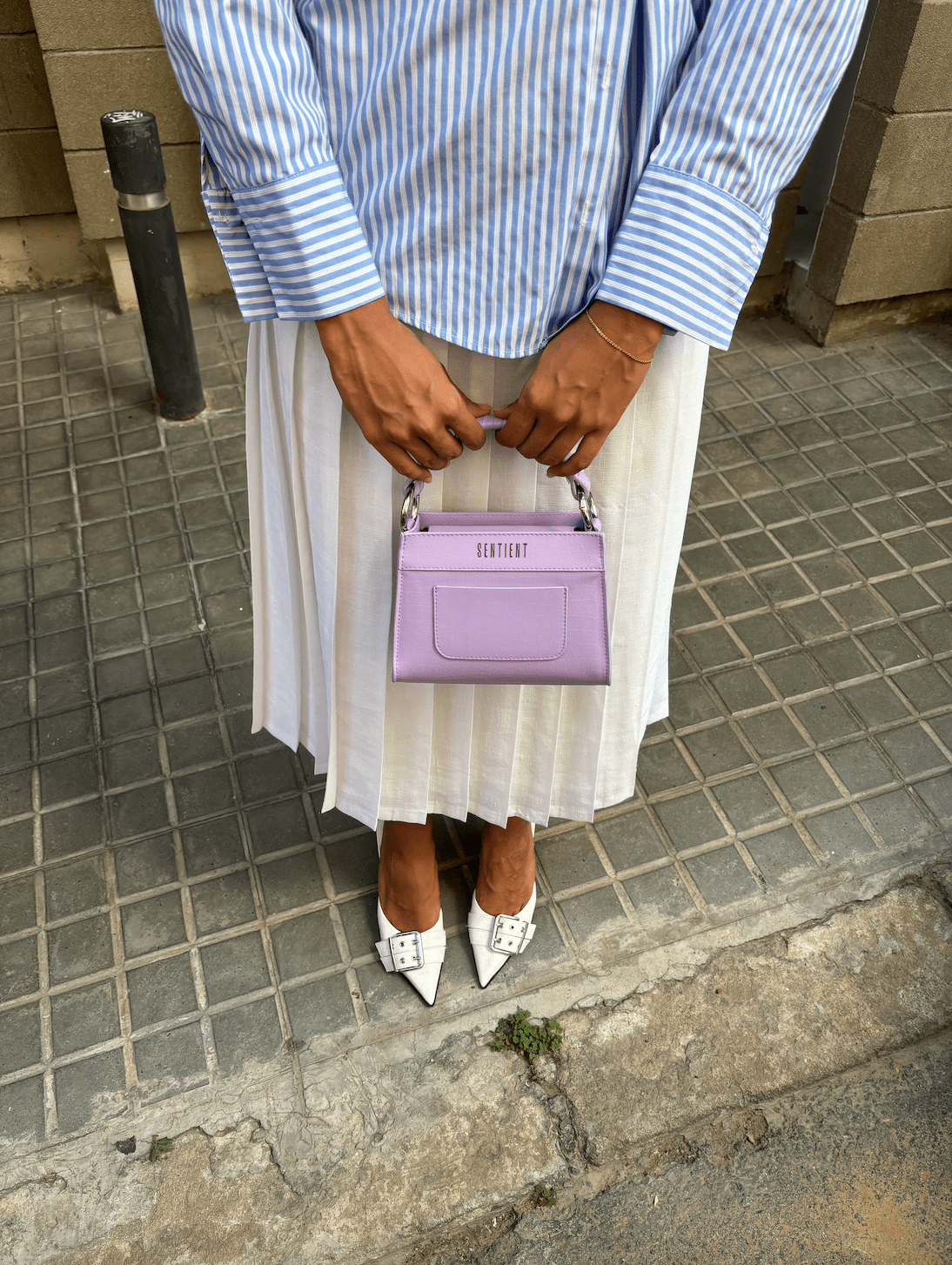 Panthera Desserto® Cactus Leather Vegan Mini Tote Bag - Eco-Friendly Lavender Purse for Women | Perfect for Work, Travel & Everyday Use