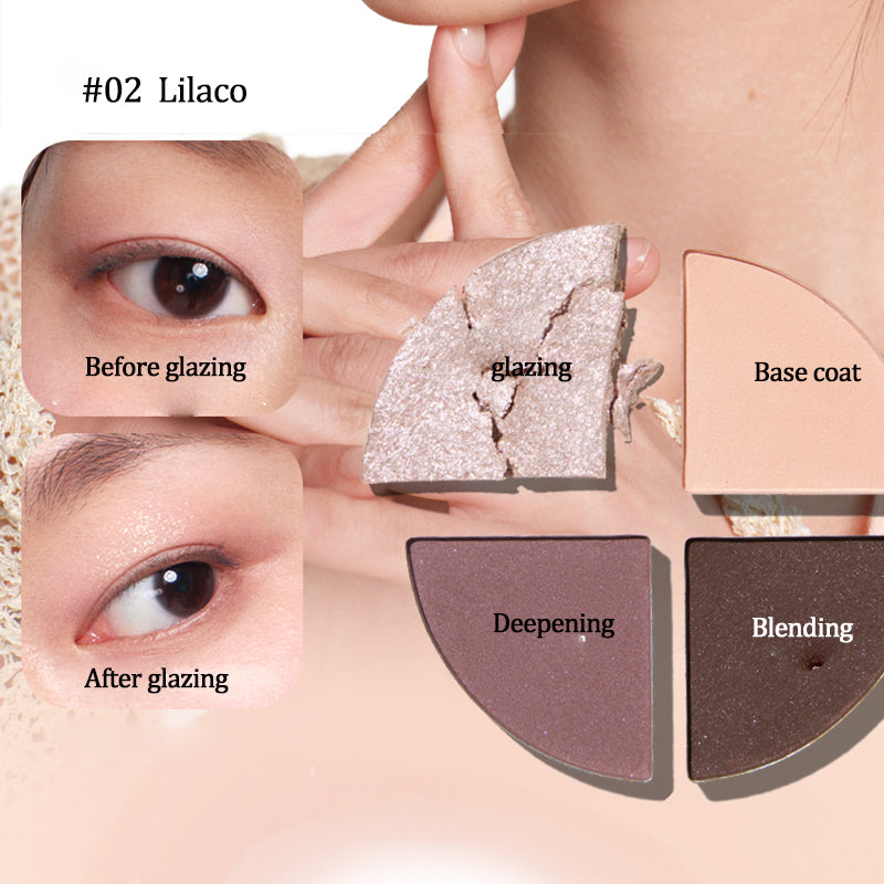 Judydoll Enamel 4-Color Eyeshadow Palette - Long Lasting, Highly Pigmented Makeup for Day & Night Looks - Perfect for Parties, Weddings & Everyday Wear