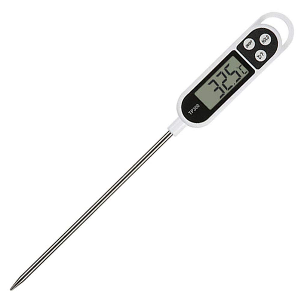 INRIGOROUS Digital Meat Thermometer with Instant Read - Fast & Accurate Cooking Thermometer for BBQ, Grilling, Baking - Long Probe, Auto Off, LCD Screen - Perfect for Meat, Candy, Milk, Jam, Deep Fry & Home Kitchen Use