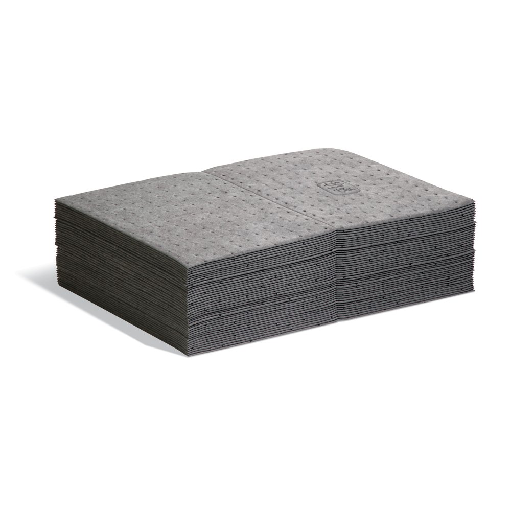 Premium PIG Absorbent Mat Pads - 50 Pack Oil Absorbent Pads (15