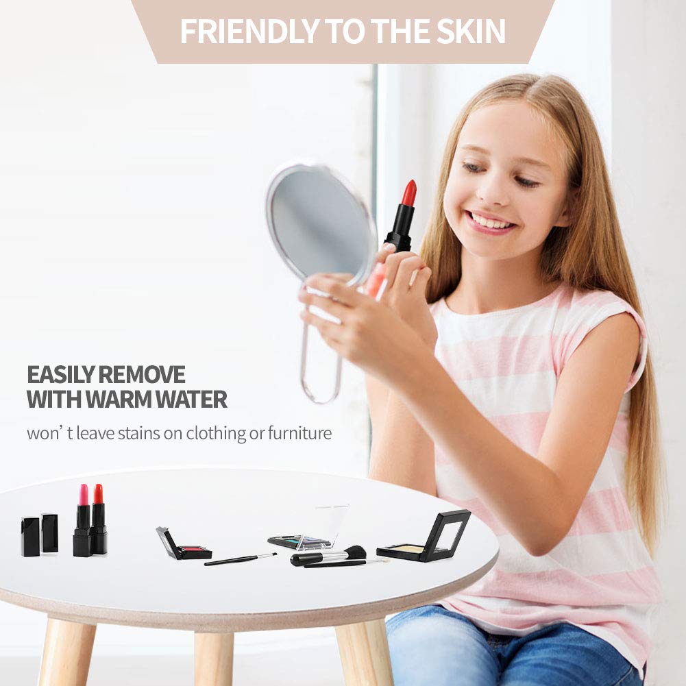TOKIA Premium Kids Makeup Kit for Girls Ages 3-14 | Non-Toxic, Washable & Safe | Large Size Cosmetic Set with Fashionable Bag | Perfect for Birthday Gifts, Dress-Up Play & Pretend Makeup Games