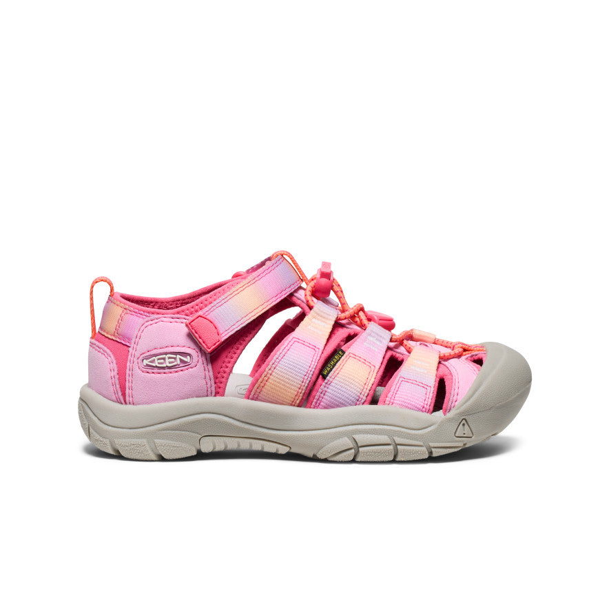 Big Kids' Newport H2 Sandals | Hot Pink/Orchid Petal Color | Waterproof Beach Shoes for Girls, Summer Outdoor Play & Poolside Fun