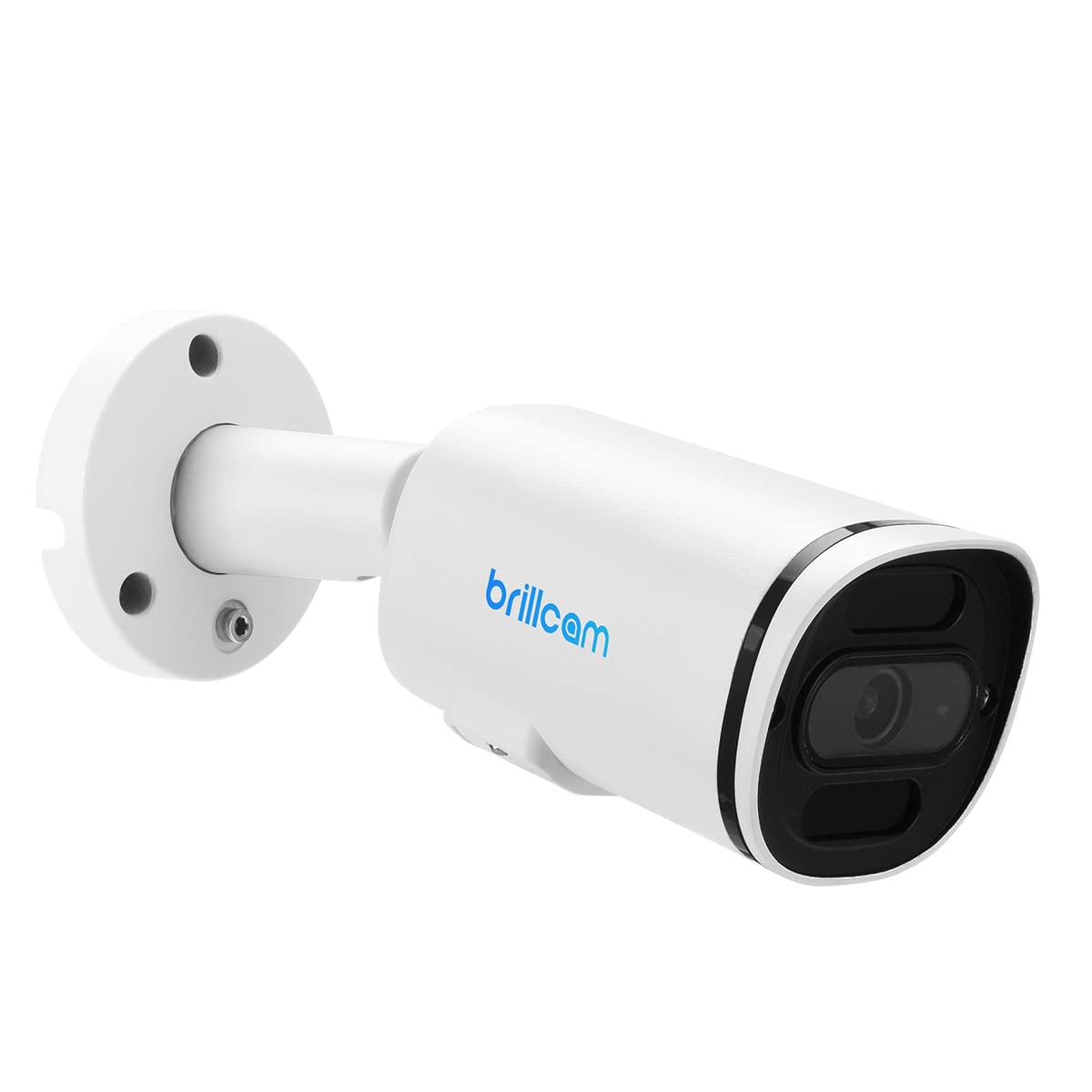 Brillcam 4K PoE Security Camera - 8MP Outdoor Bullet Camera with 115ft Night Vision, 2.8mm Lens, Built-in Mic & SD Slot (128GB Included) | Human/Intrusion/Motion Detection | Ideal for Home Security, Business Surveillance & Property Monitoring