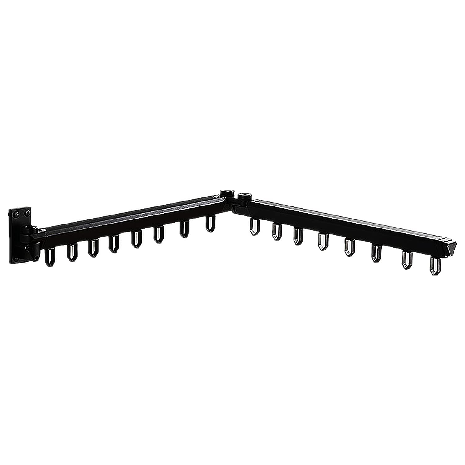 Heavy Duty Retractable Wall Mounted Clothes Drying Rack - Space Saving Laundry Hanger with Towel Bar for Balcony, Mudroom & Bedroom | Foldable Closet Organizer for Small Spaces | Perfect for Apartments, Dorms & RVs