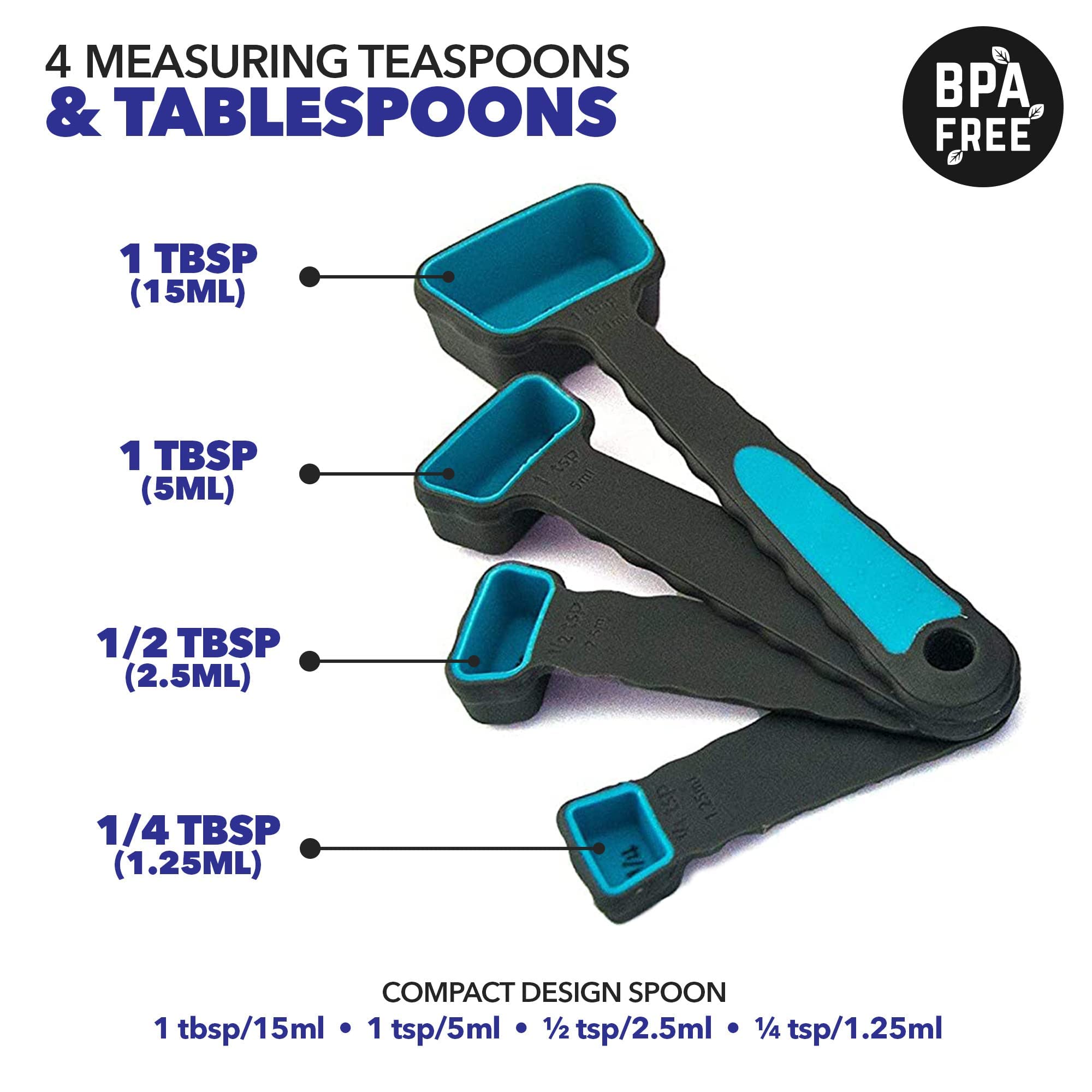 Collapsible Measuring Cups and Spoons Set - Food Grade Silicone for Liquid & Dry Ingredients | Portable Kitchen Measuring Tools for Baking, Cooking, Dog Food & Camping | Space-Saving Design for Home & Travel Use
