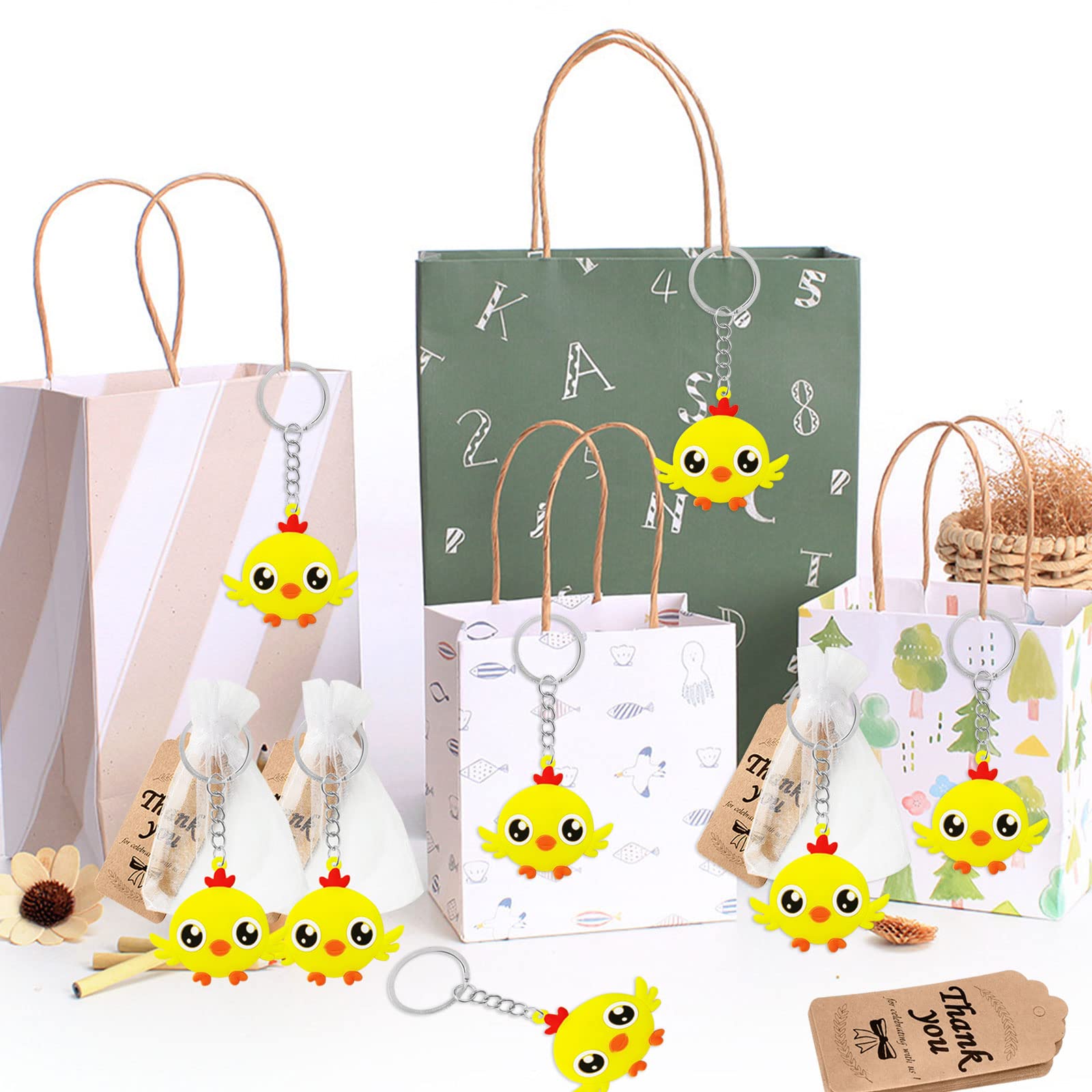 CiciBear 24 Pack Chicken Party Decorations - Farm Animal Barnyard Theme Supplies for Baby Showers, Kids Birthday Parties & School Events | Perfect for Themed Celebrations & Classroom Activities