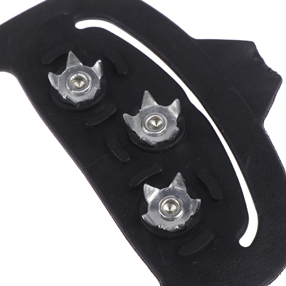 Non-Slip Ice Cleats for Shoes - Traction Spikes for Walking on Ice & Snow - Stretchable Crampons for Men, Women & Kids - Perfect for Hiking, Winter Sports & Outdoor Safety