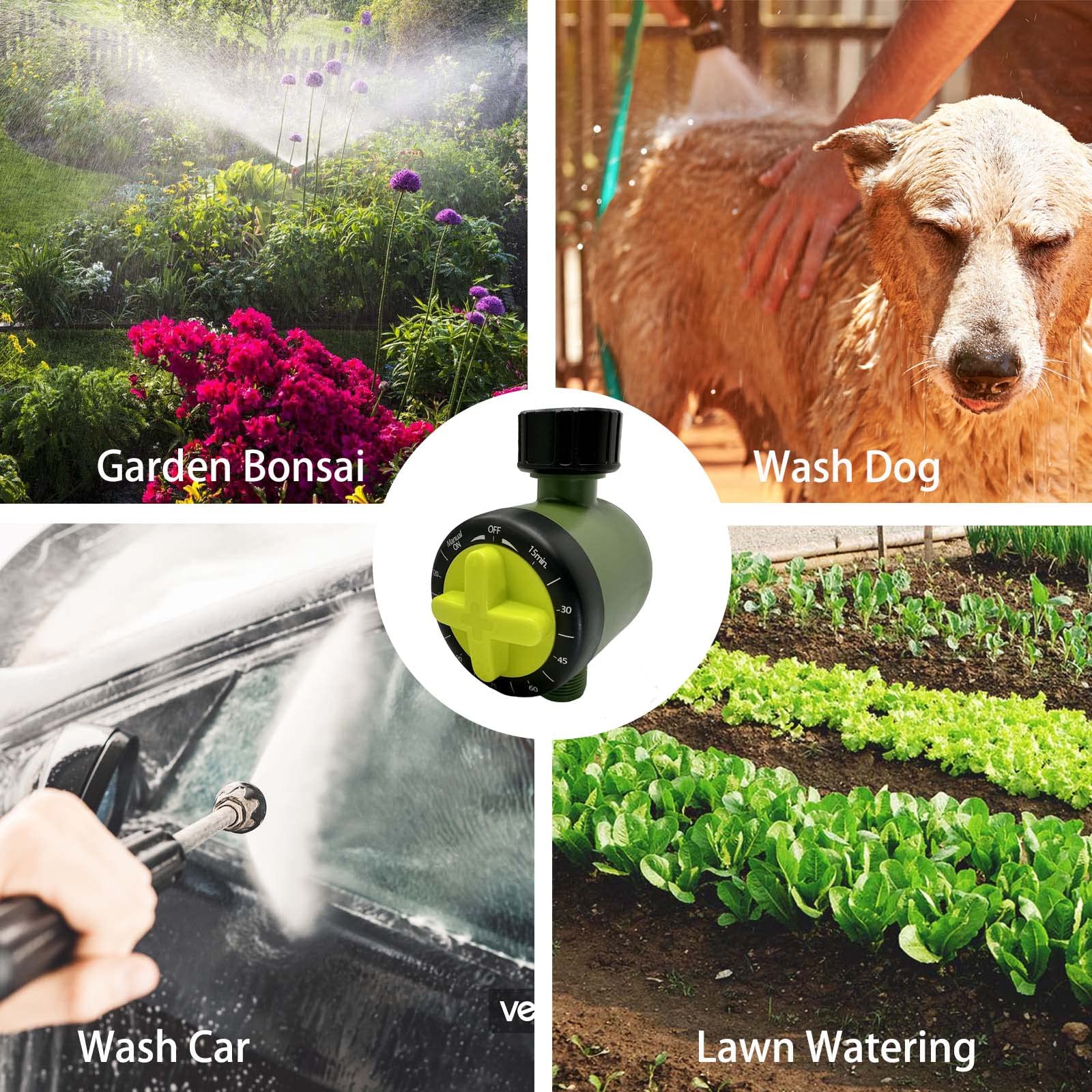 Automatic Garden Hose Water Timer - Smart Irrigation Timer for Outdoor Sprinkler System | Perfect for Yard, Lawn & Plant Watering Schedules
