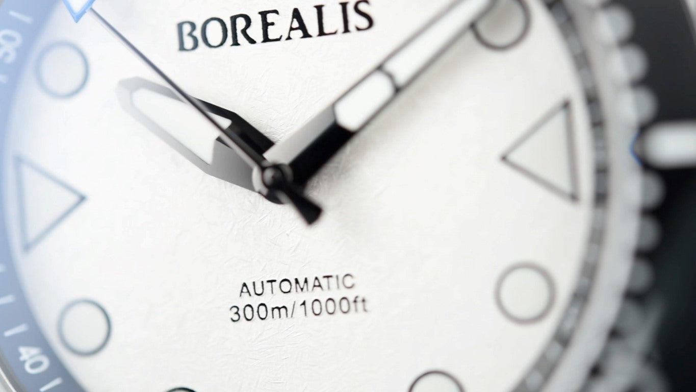 Pre-Owned Borealis Neptuno White Watch - Luxury Diver's Timepiece for Men | Perfect for Water Sports, Diving & Everyday Wear