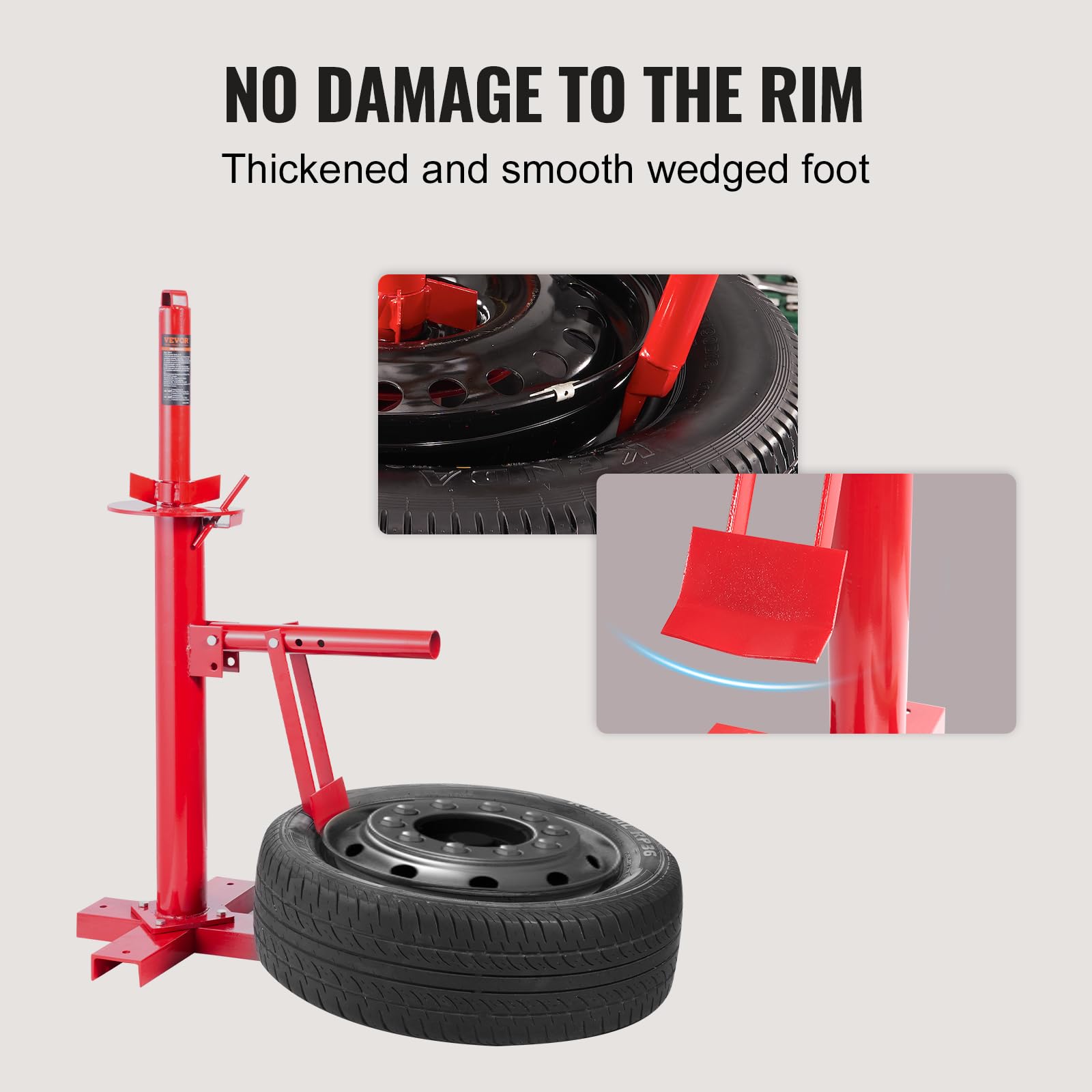 VEVOR Manual Tire Changer with Bead Breaker - Portable Hand Tool for 203-406mm (8-16 Inch) Tires - Ideal for Car, Motorcycle & ATV Tire Repair at Home or Garage