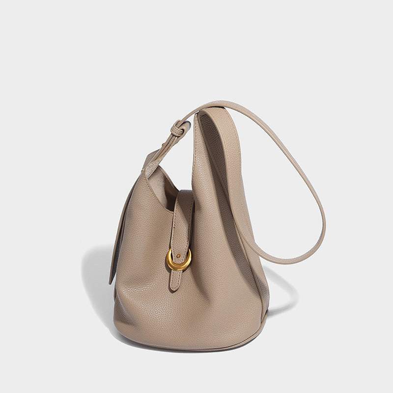 Genuine Leather Shoulder Bag for Women - Soft Cowhide Crossbody Purse - Stylish & Durable Handbag for Work, Travel & Everyday Use
