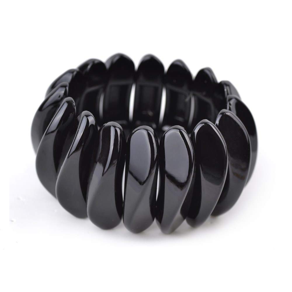 Anime Resin Stretch Bracelet for Women - Trendy Spring Jewelry with Rose Gold Metal | Perfect for Cosplay, Gifts & Everyday Wear
