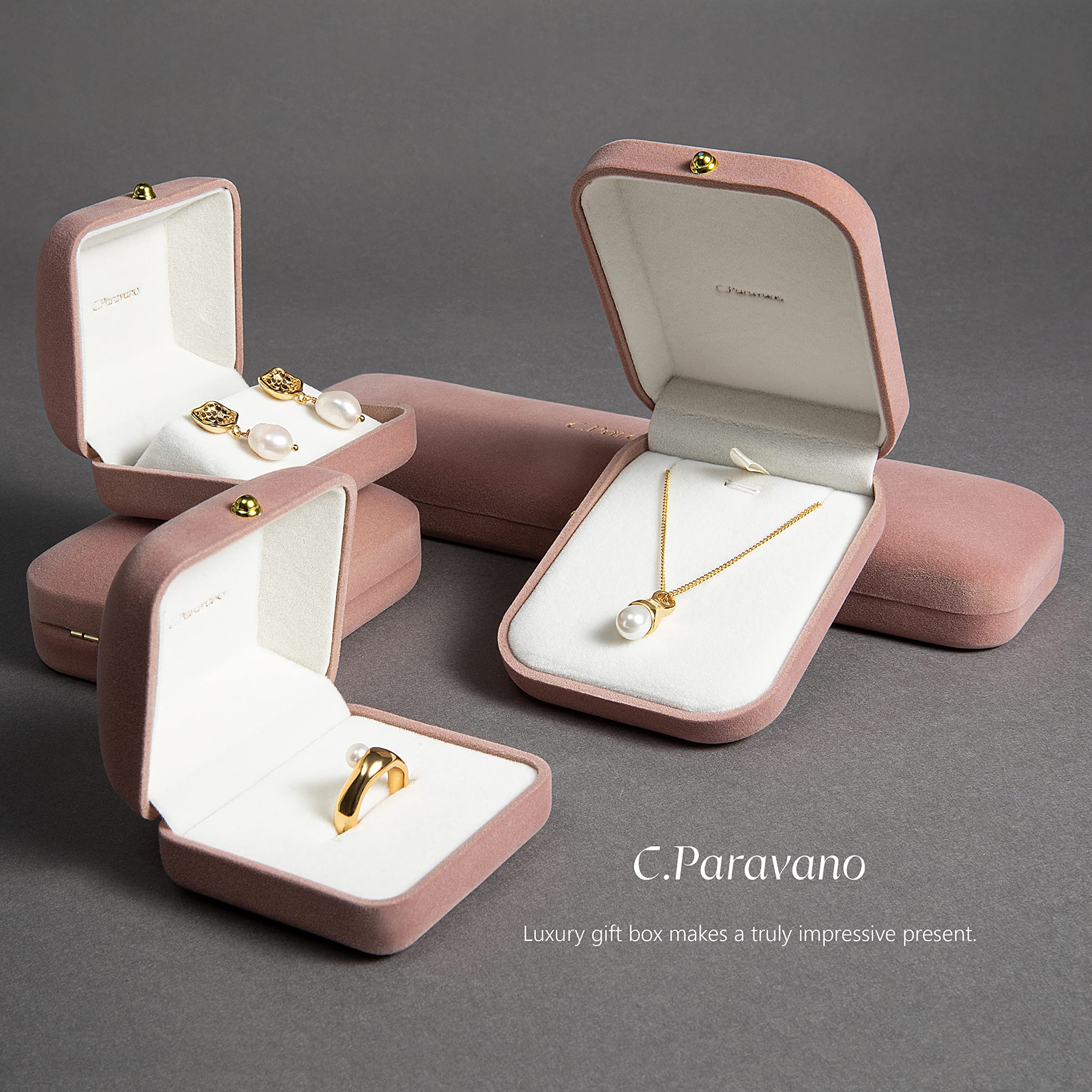 Elegant C.Paravano Women's Necklace - Gold/Silver Chain Pendant Jewelry for Everyday Wear & Special Occasions