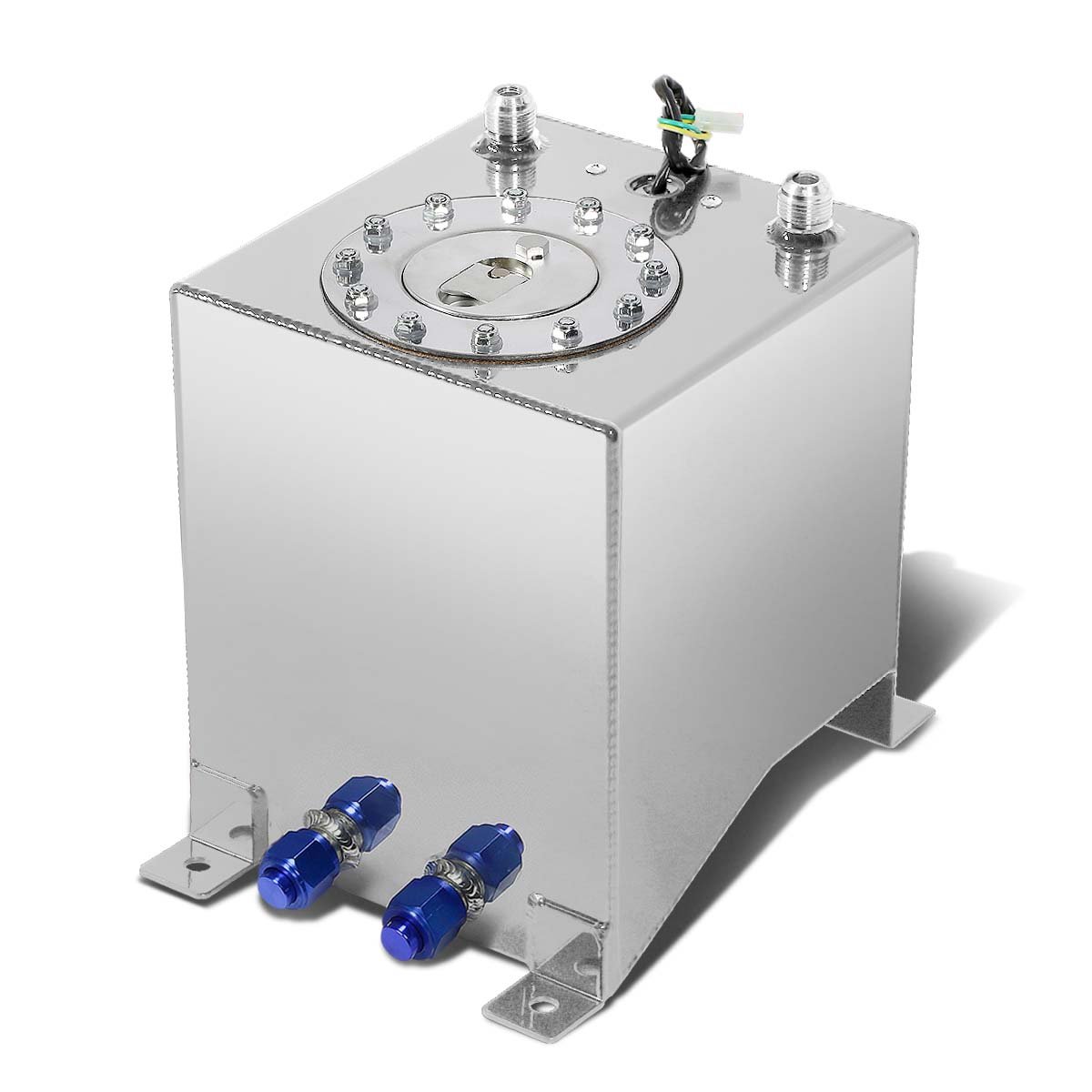 DNA MOTORING 2.5 Gallon Aluminum Fuel Cell Gas Tank - Top Feed Design 8