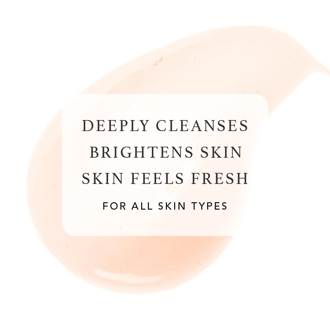 RAS Luxury Oils Brightening Exfoliating Body Wash - Sulfate Free, Himalayan Rose & Pink Pepper Scent, AHA Formula for Glowing Skin - Gentle Exfoliation for Men & Women (200ml) | Perfect for Daily Shower Routine & Spa-Like Experience at Home