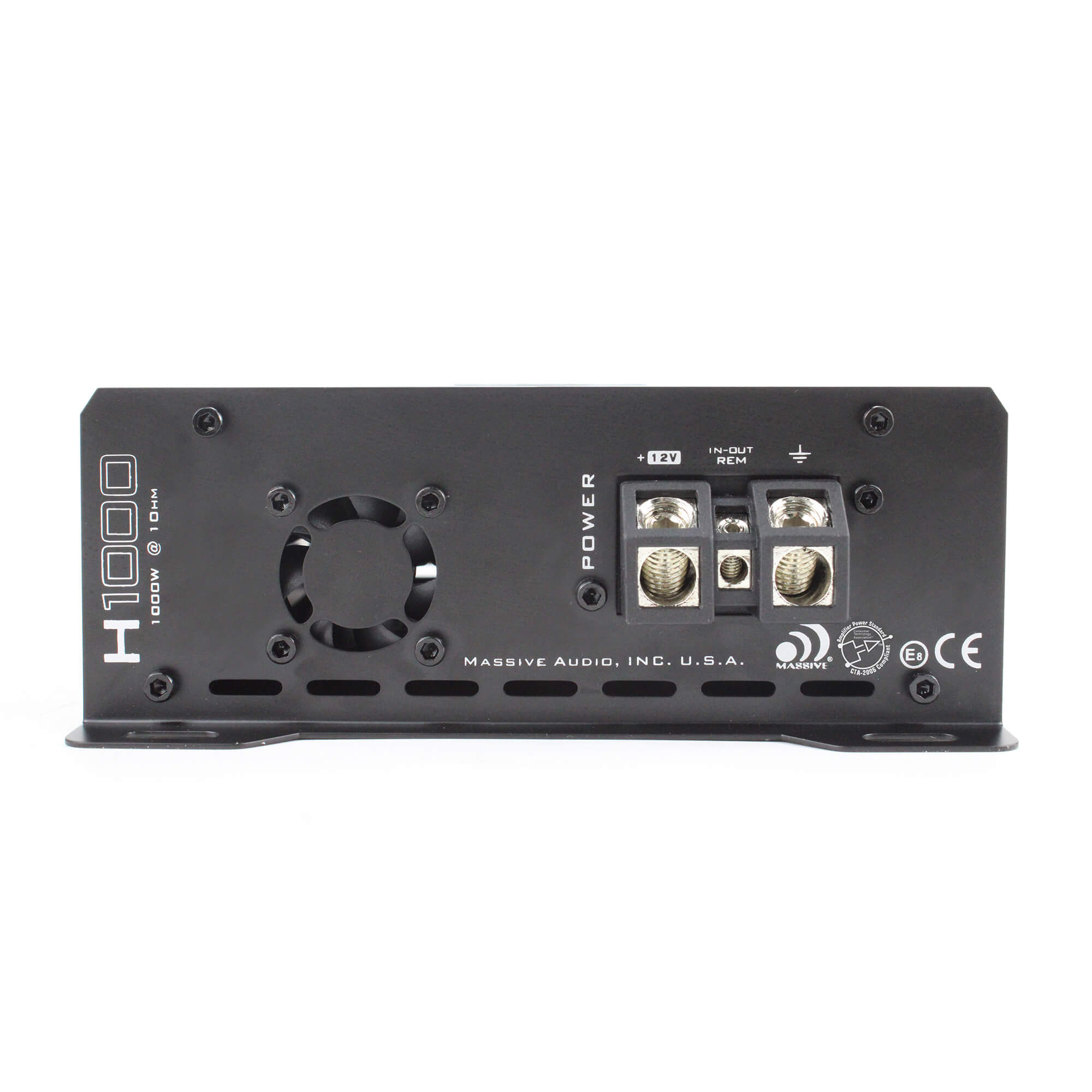 H1000 1050 Watt RMS @ 1 Ohm Mono Block Hippo Series Car Amplifier with Bass Remote - Powerful Subwoofer Amp for Deep Bass in Trucks, SUVs & Custom Car Audio Systems