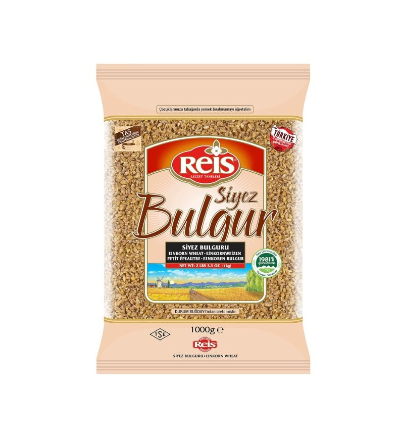 Organic Reis SIYEZ Bulgur Wheat - 1000g (2.2 lb) - Non-GMO, Gluten-Free, High in Fiber & Protein - Perfect for Salads, Pilafs & Healthy Meal Prep
