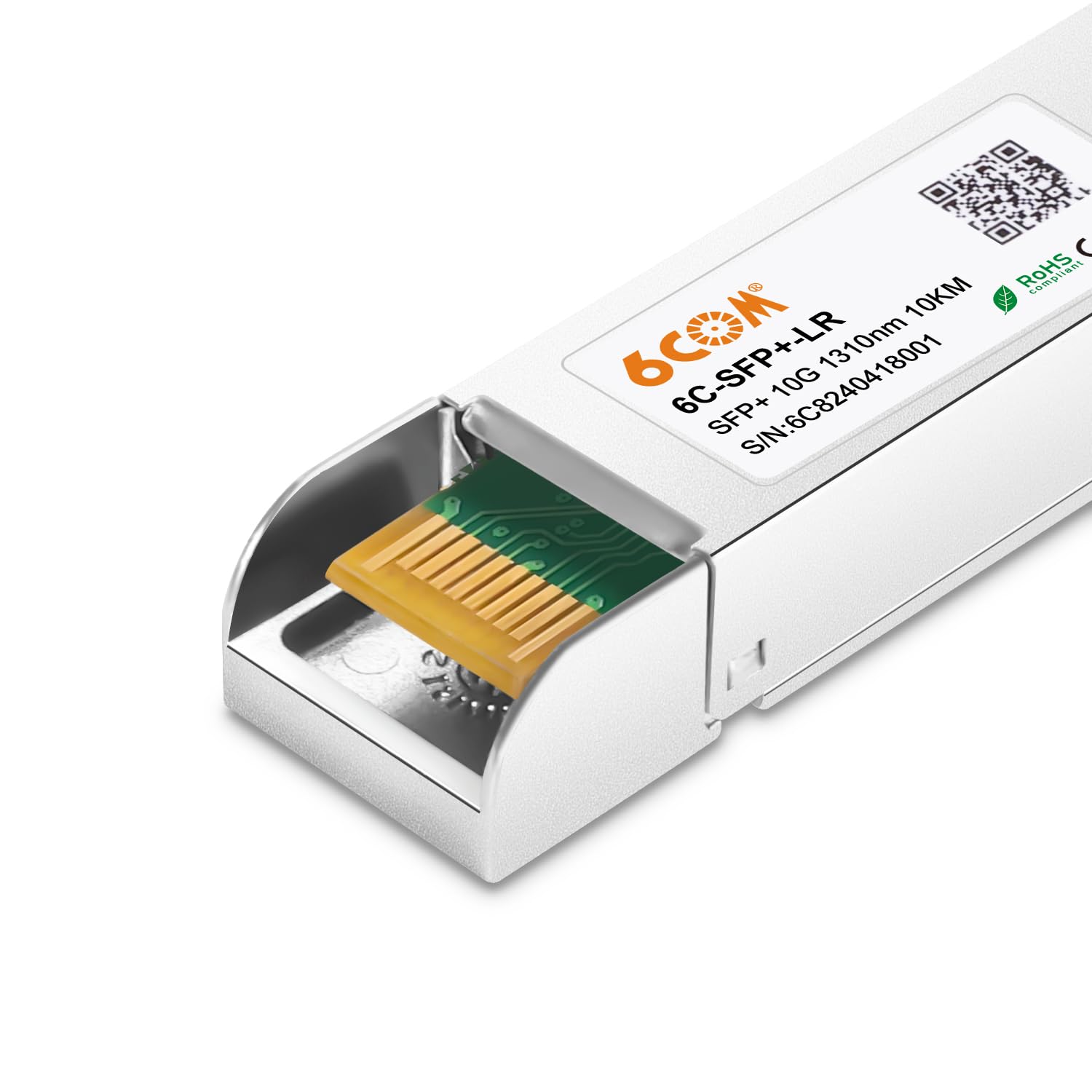 10-Pack 10GBase-LR SFP+ Transceiver Modules - 10G LC Single Mode Fiber Optic for Cisco SFP-10G-LR, Meraki MA-SFP-10GB-LR, Ubiquiti UF-SM-10G - Compatible with Mikrotik, D-Link, Supermicro, Netgear (1310nm, 10km) - Ideal for Data Centers, Enterprise Networks & High-Speed Internet Connections
