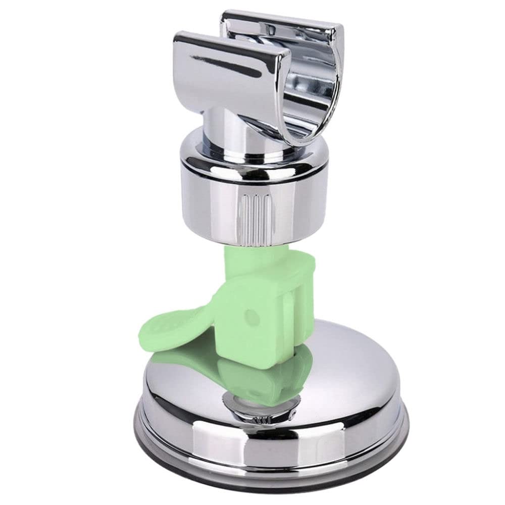 FAQUA Adjustable Hand Shower Holder with Suction Cup - 360° Rotating Chrome Plated Shower Bracket for Bathroom, Stable & Durable Shower Head Mount - Perfect for Home, Hotel and Spa Use