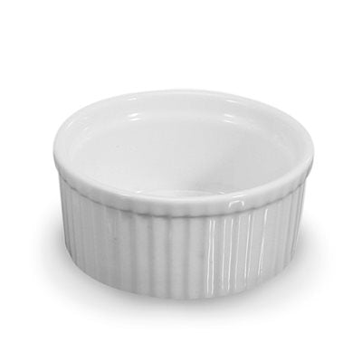 Bia Cordon Bleu 4 Oz White Porcelain Ramekin - Perfect for Baking, Soufflés, Crème Brûlée & Individual Desserts