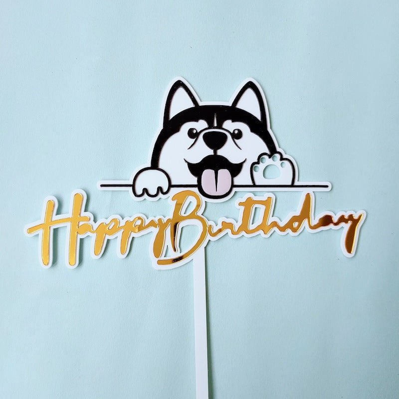 Dog Birthday Cake Decorations - Fun & Festive Doggy Cake Toppers for Pet Parties & Celebrations | Perfect for Dog Birthdays, Adoption Days & Special Occasions