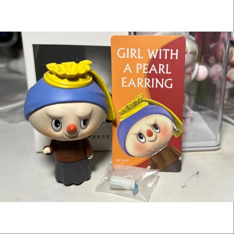 Labubu The Monsters Art Series - Girl with a Pearl Earring Collectible Figure - Cute Anime Style Vinyl Toy for Home Decor, Office Display & Pop Culture Collectors
