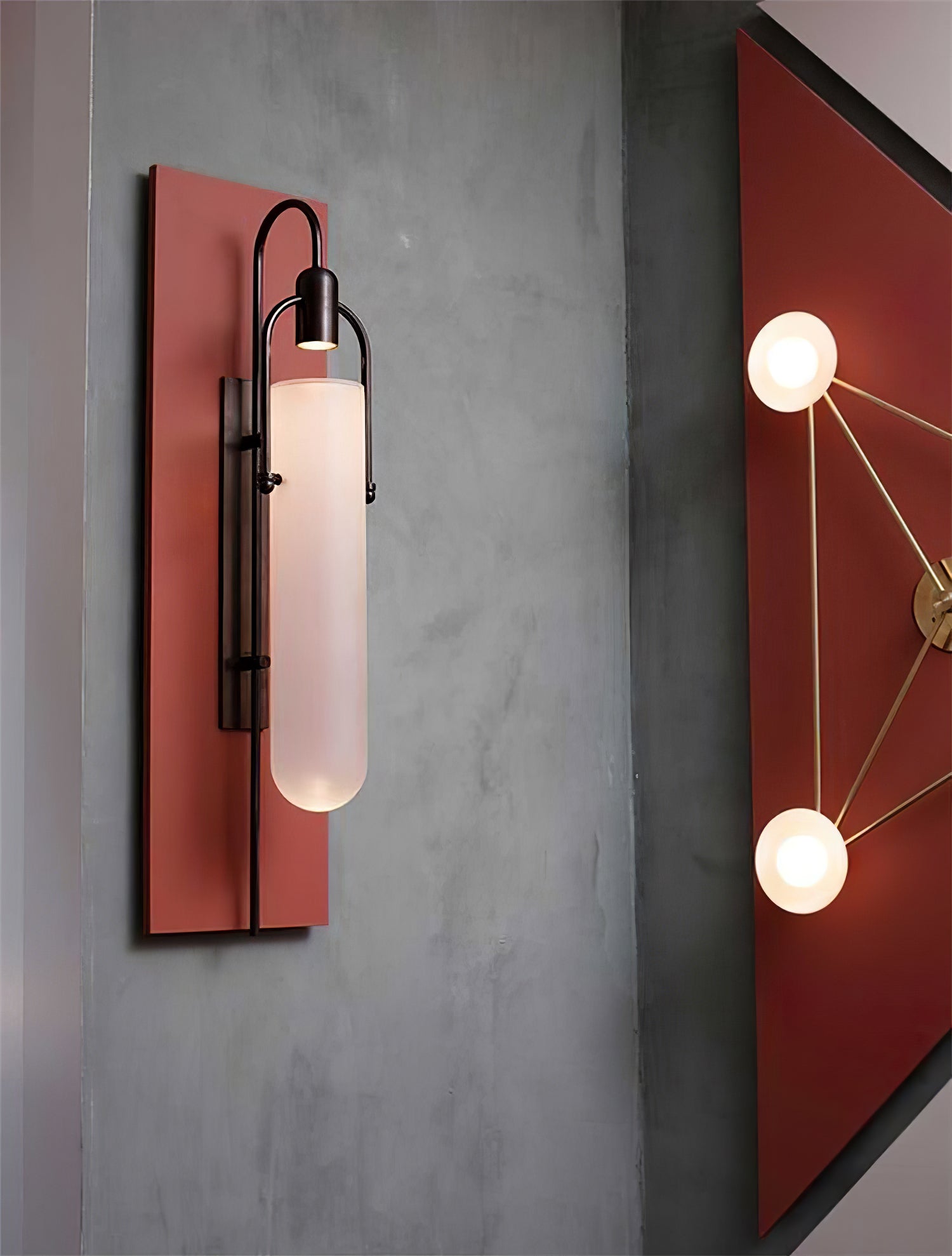 Modern Arc Wall Lamp - Adjustable Swing Arm Sconce for Bedroom, Living Room & Office - Sleek LED Reading Light with Dimmable Brightness - Perfect for Nighttime Reading & Ambient Lighting